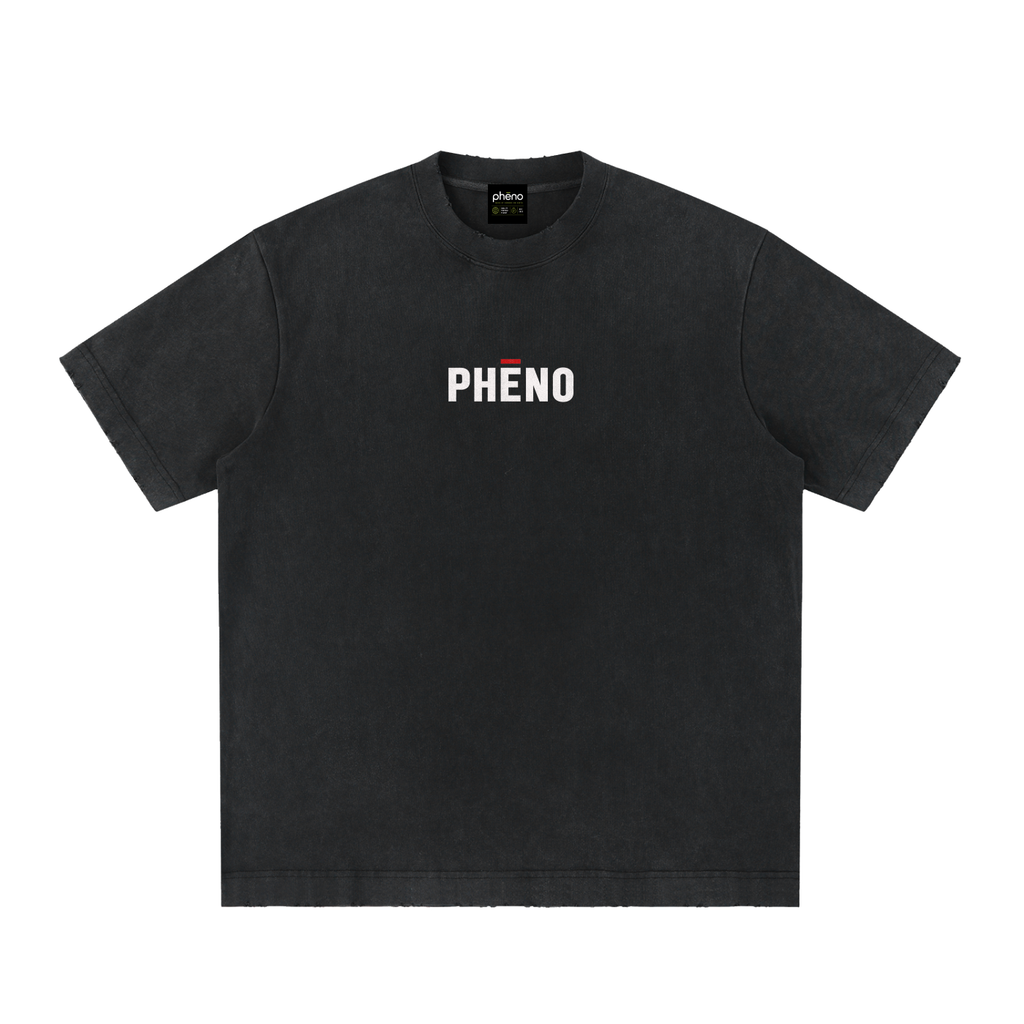 phēno Street Archives Tokyo Heavyweight Vintage Washed Frayed T-Shirt