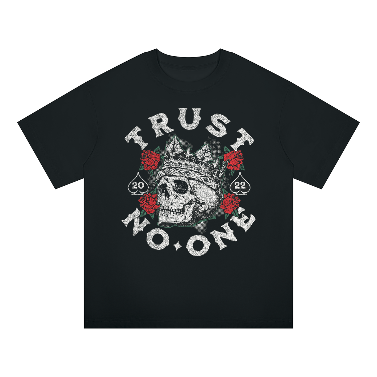 Trust No One Unisex Oversized Drop Shoulder T-Shirt