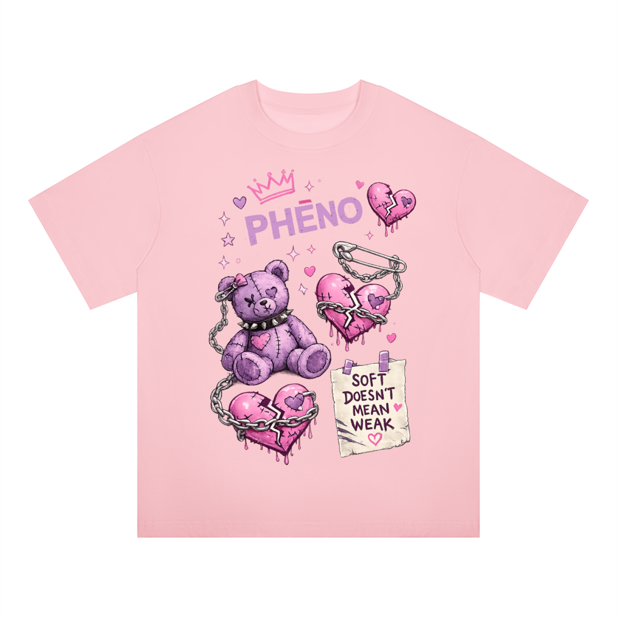 Pretty Savage  Plush Unisex Oversized Drop Shoulder T-Shirt