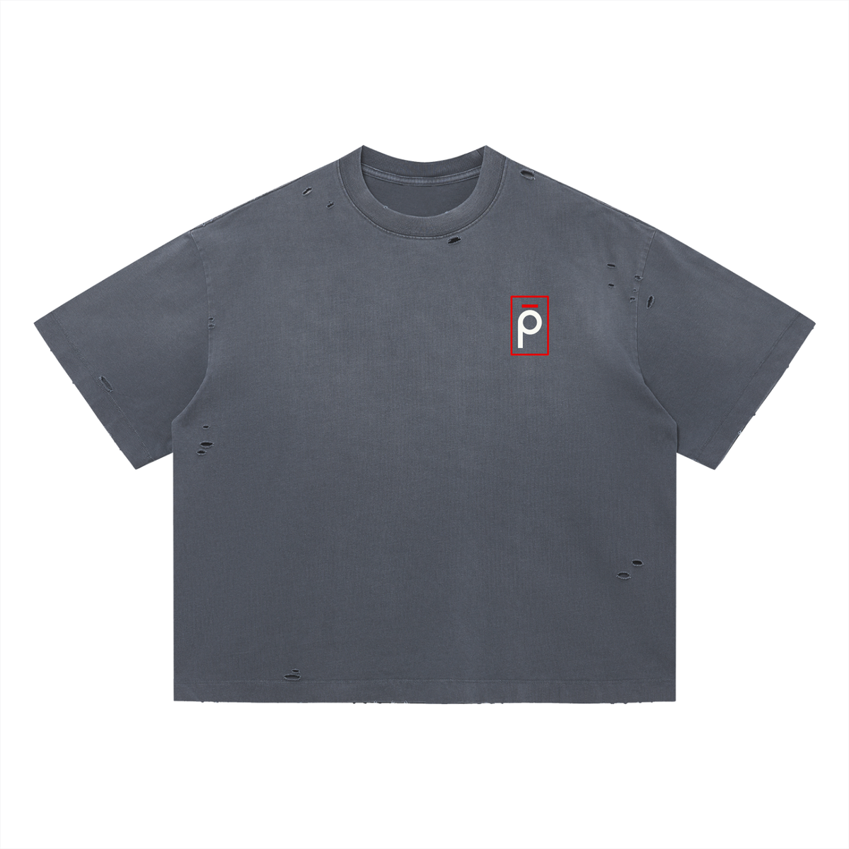 pheno Vintage Washed Distressed Boxy Oversized T-Shirt