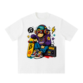 Pop Chaos Monkey Vibes Heavyweight Vintage Washed Frayed T-Shirt