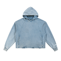 phēno Vintage Washed Frayed-Hem Hoodie