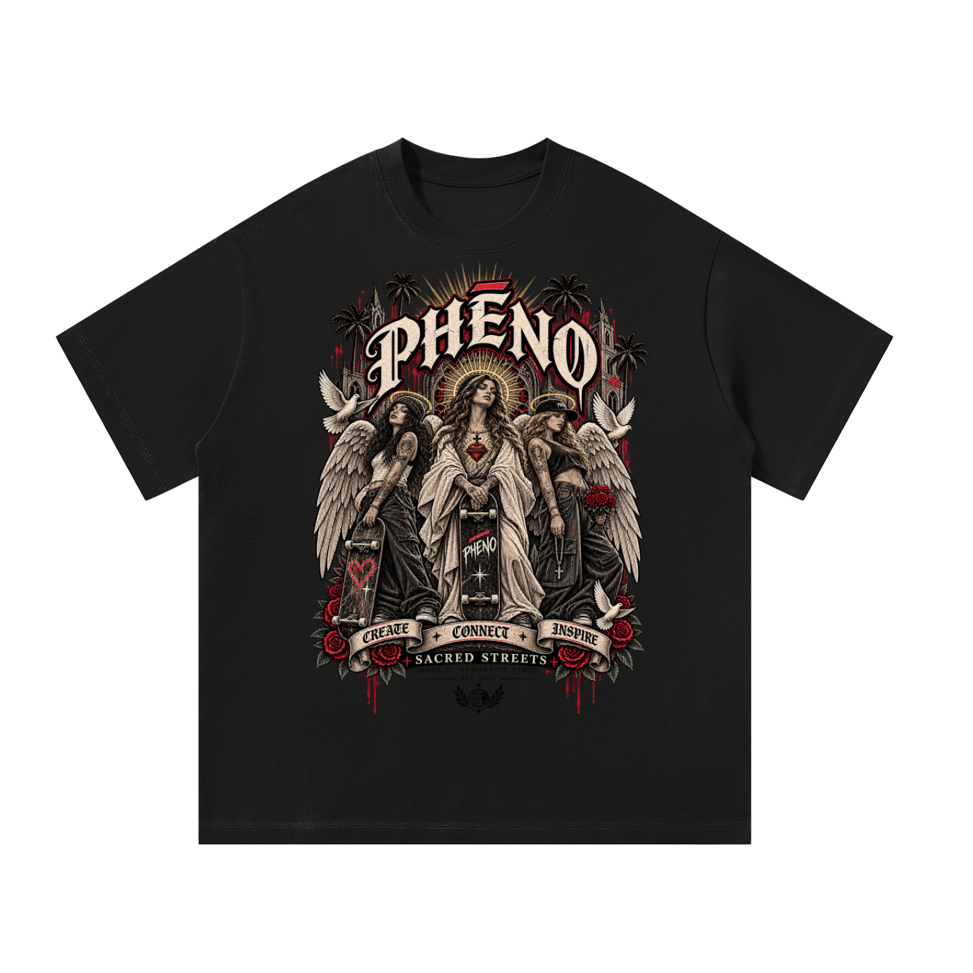 Sacred Streets Divine Divas Unisex Oversized T-Shirt