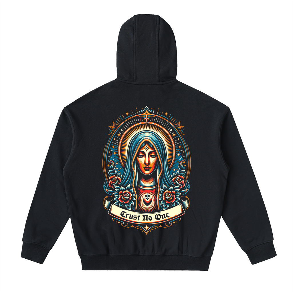 Mother of Sorrow Drop-Shoulder Zip Up Hoodie