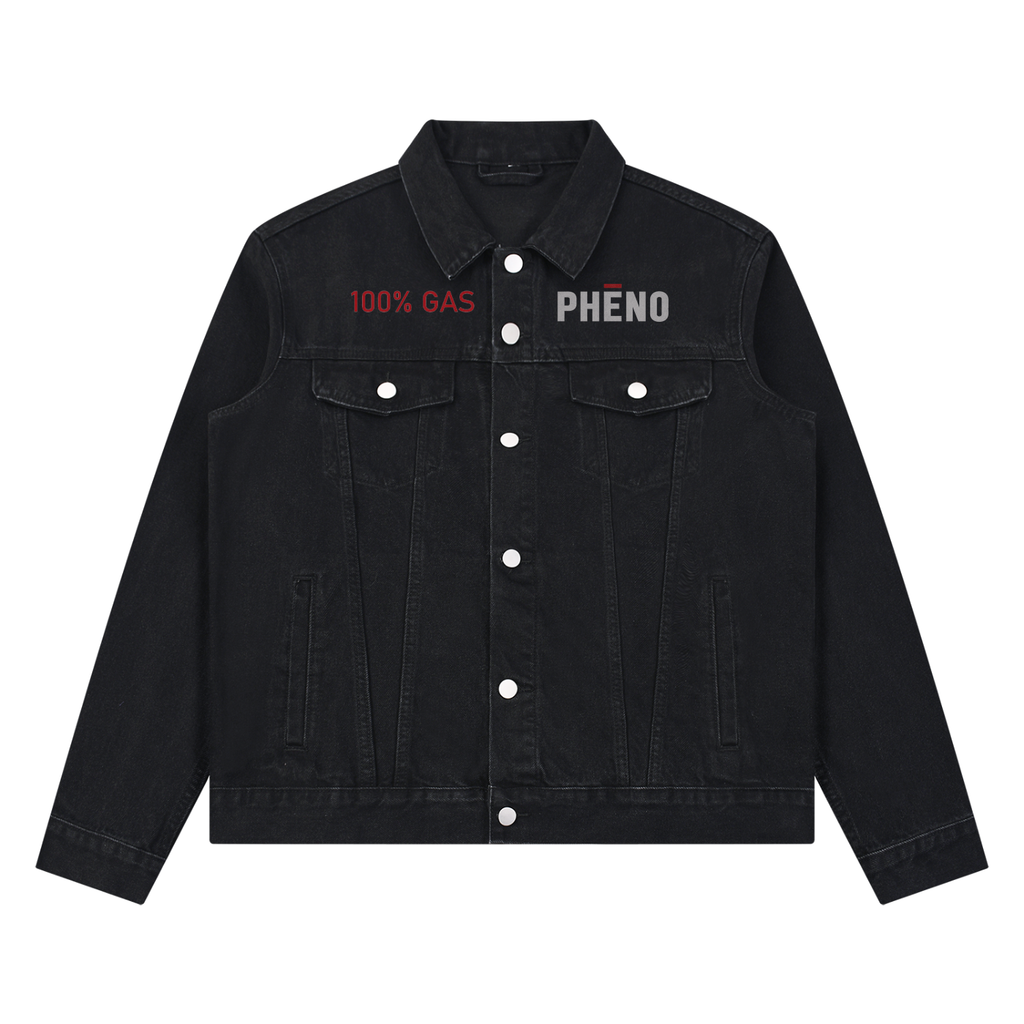 pheno 100% Gas Unisex Vintage Wash Denim Jacket