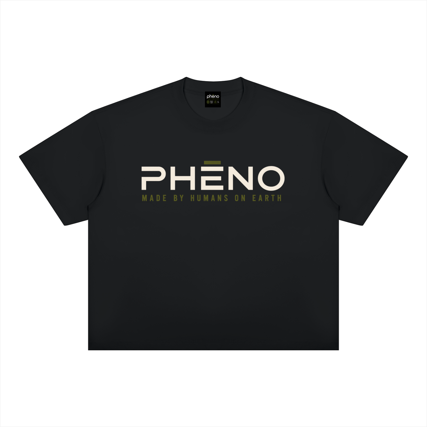 phēno Future Logo Unisex Boxy Drop Shoulder T-Shirt