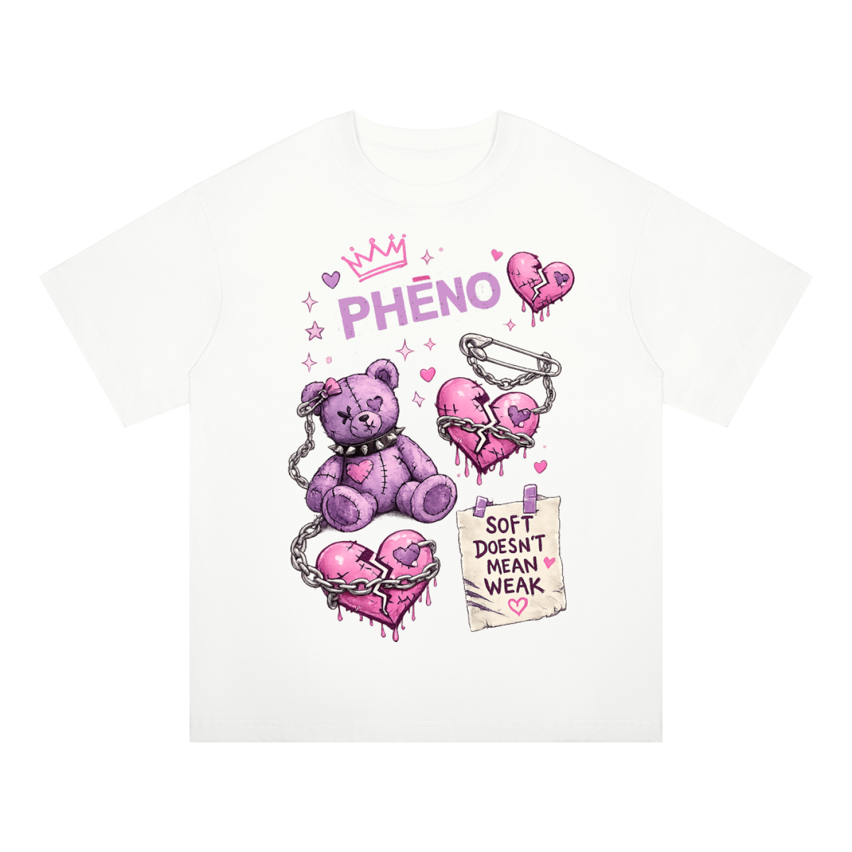 Pretty Savage  Plush Unisex Oversized Drop Shoulder T-Shirt