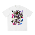 Pop Chaos Astronaut Heavyweight Vintage Washed Frayed T-Shirt