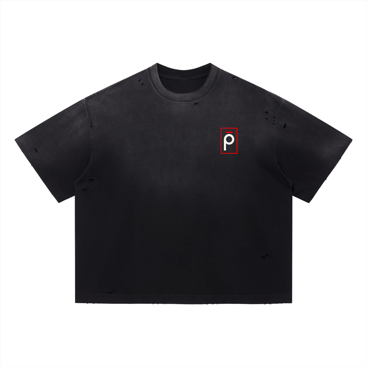 pheno Vintage Washed Distressed Boxy Oversized T-Shirt