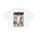 phēno Skate Team 02 Unisex Boxy Drop Shoulder Crop T-Shirt