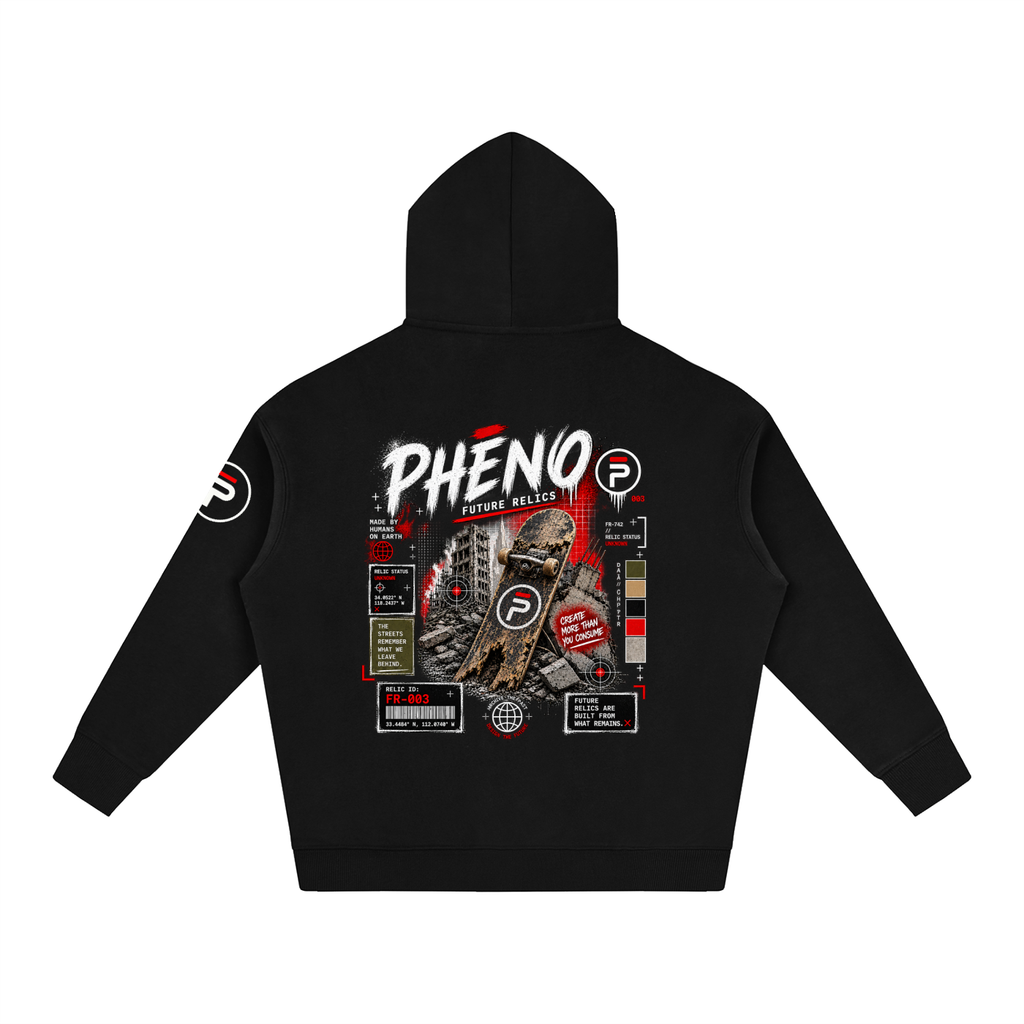 Future Relics 03 Oversize Fleeced Hoodie