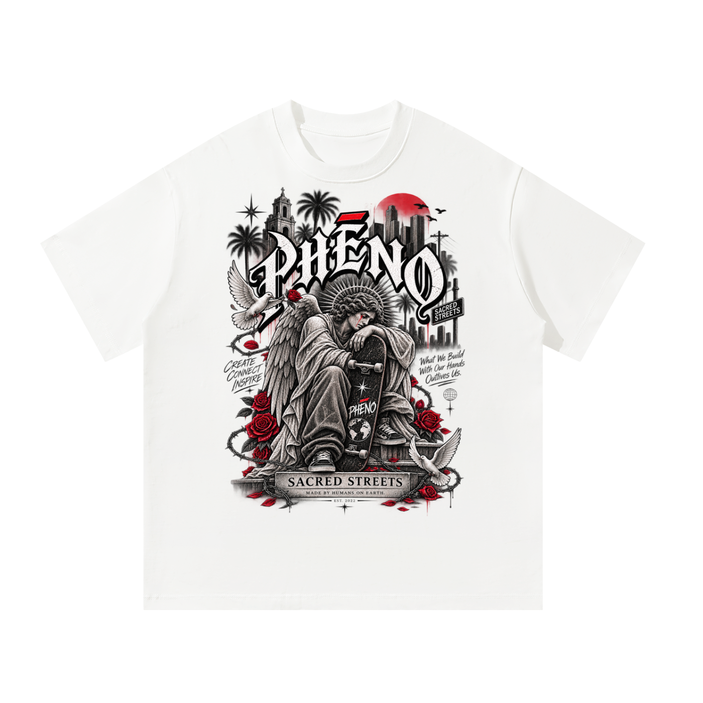 Sacred Streets Love for Humanity Unisex Oversized T-Shirt