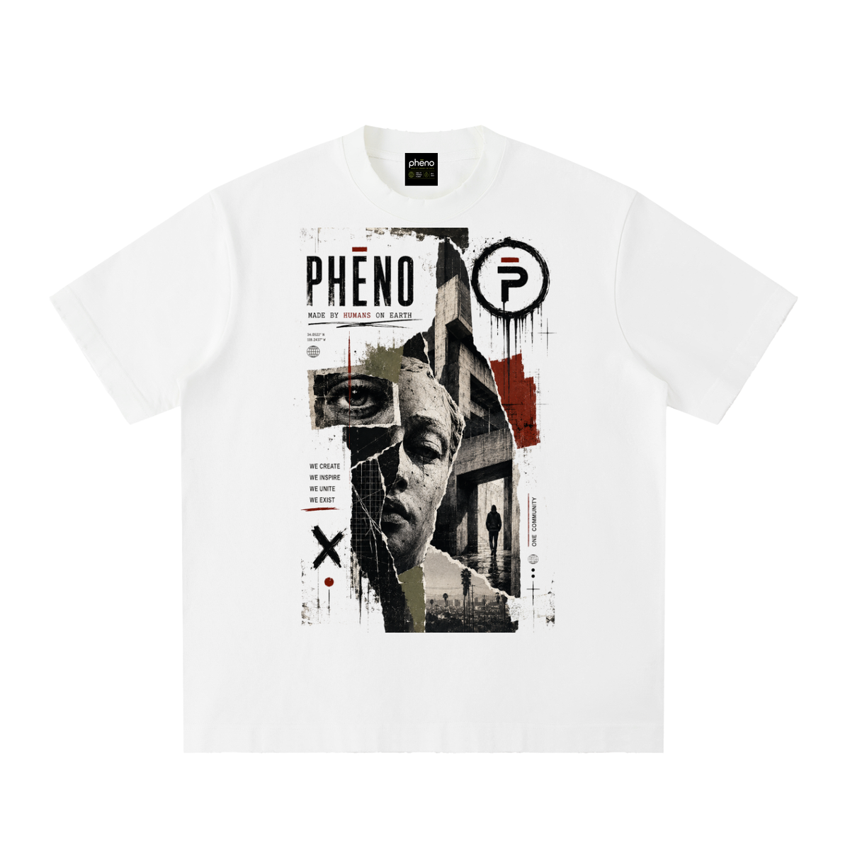 Reflective Dreams Heavyweight Vintage Washed Frayed T-Shirt