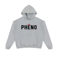 phēno Distressed Logo Unisex Mineral Wash Distressed Hoodie