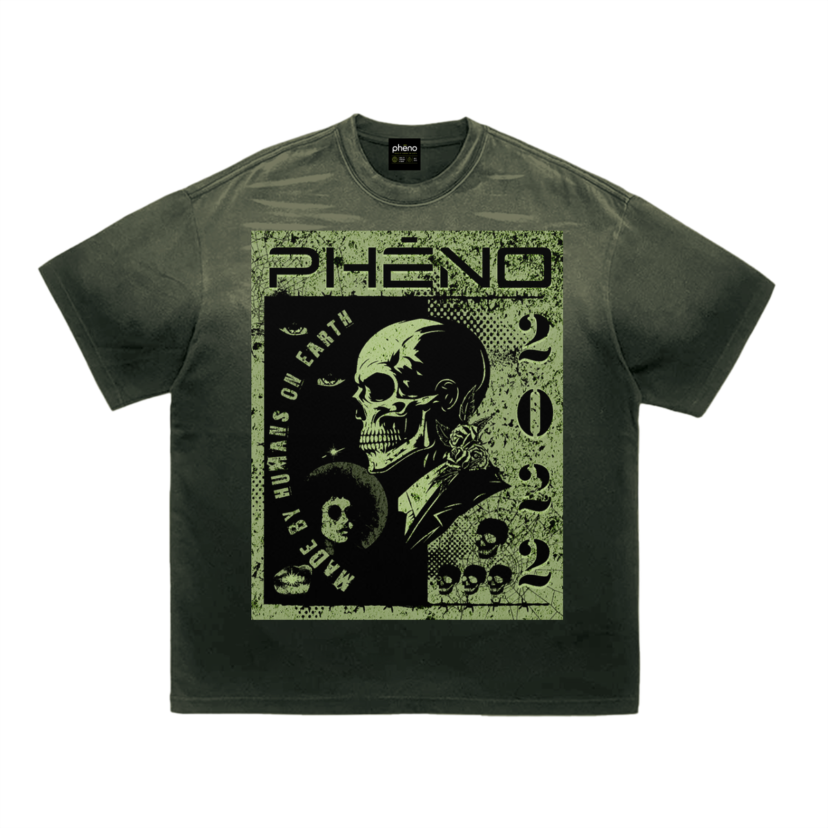 2022 Tiger Stripe Gradient Washed T-Shirt