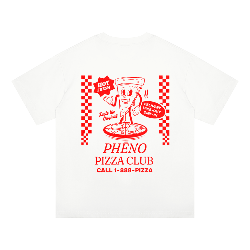 Pizza Club Unisex Oversized Drop Shoulder T-Shirt