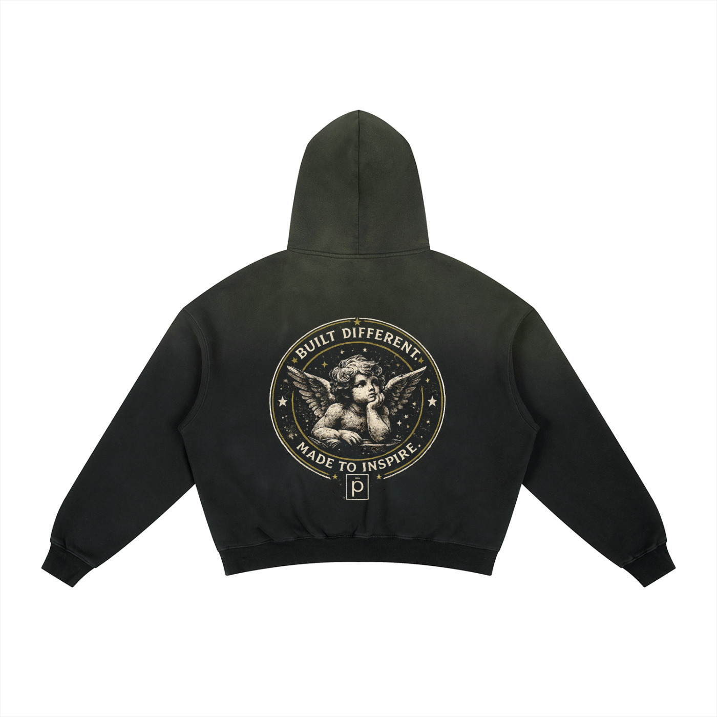 Frayed Sunfade Boxy Fleece Hoodie