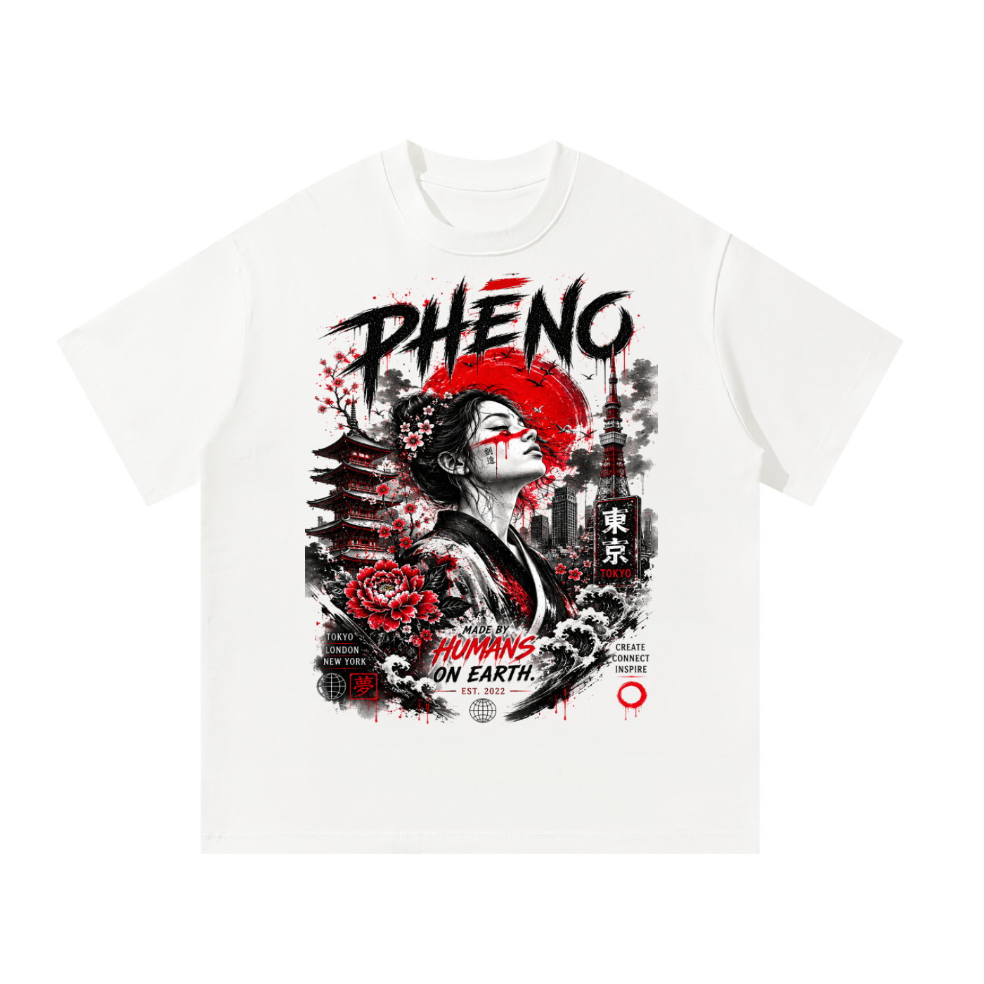 Sacred Streets Geisha Unisex Oversized T-Shirt