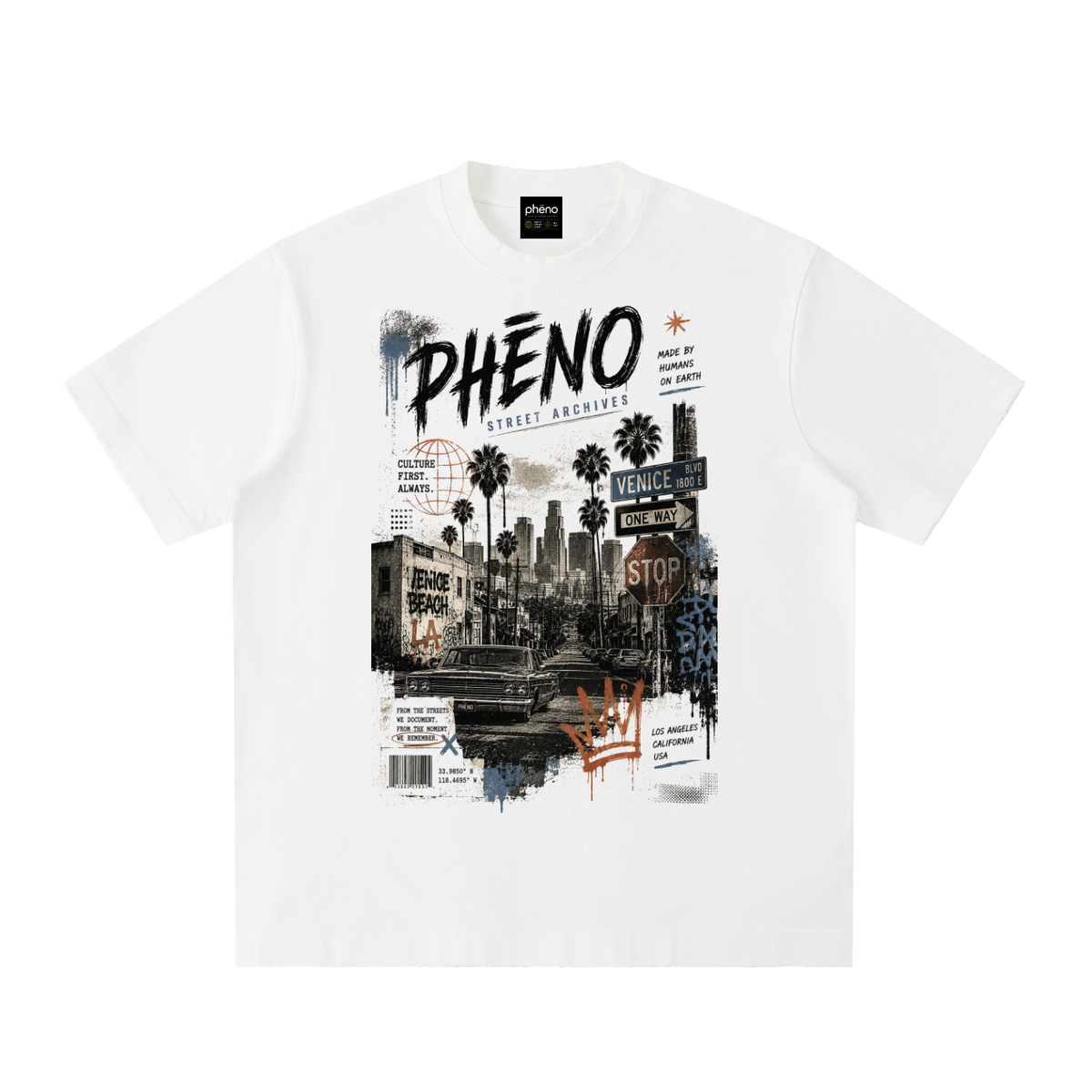 Street Archives 01 Heavyweight Vintage Washed Frayed T-Shirt