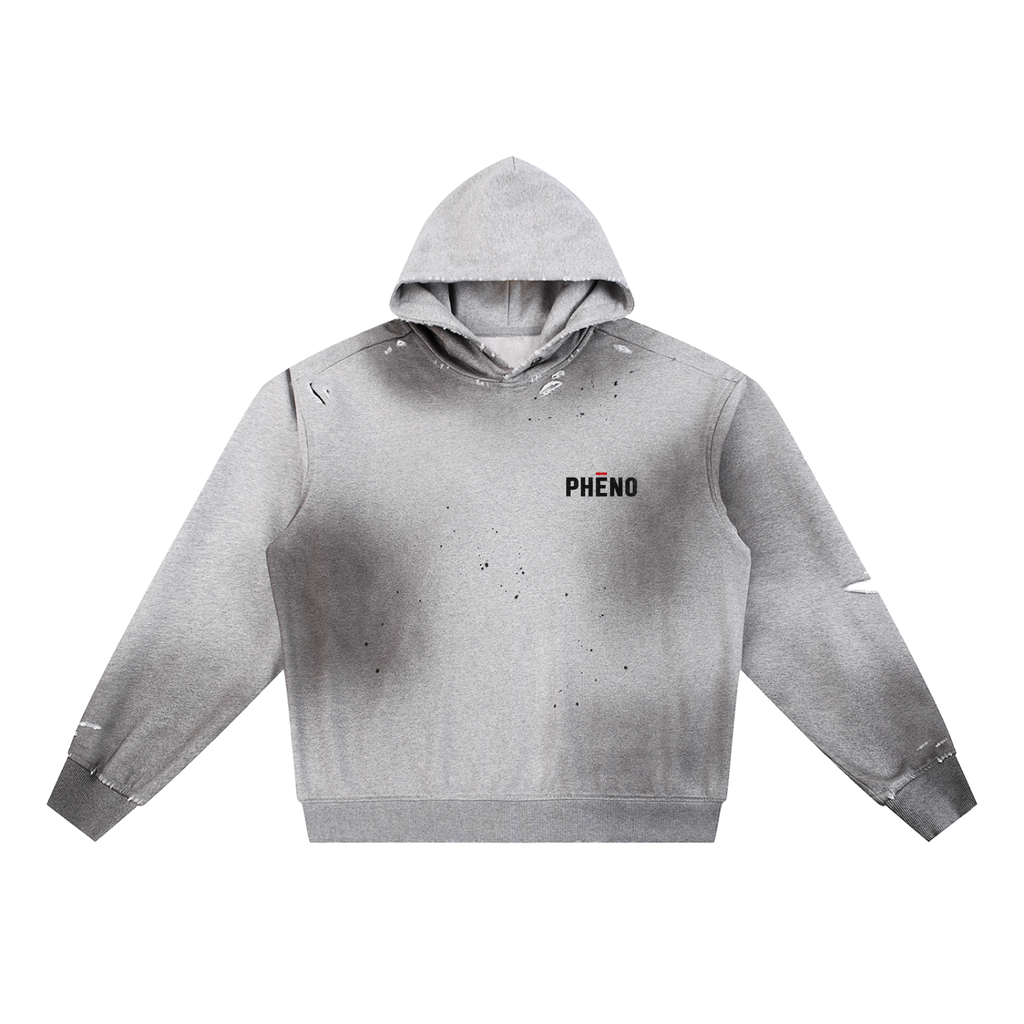 No Saints 01 Sun Fade Frayed Fleece Hoodie