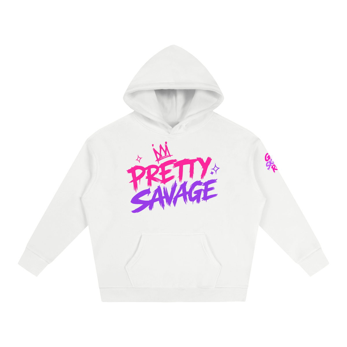 Pretty Savage Soft Not Week Oversize Fleeced Hoodie