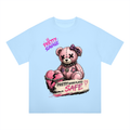 Pretty Savage Punk Teddy Unisex Oversized Drop Shoulder T-Shirt
