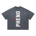phēno Vintage Washed Distressed Boxy Oversized T-Shirt