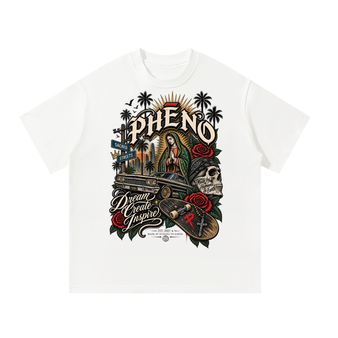 Sacred Streets Sacred Dreams Unisex Oversized T-Shirt