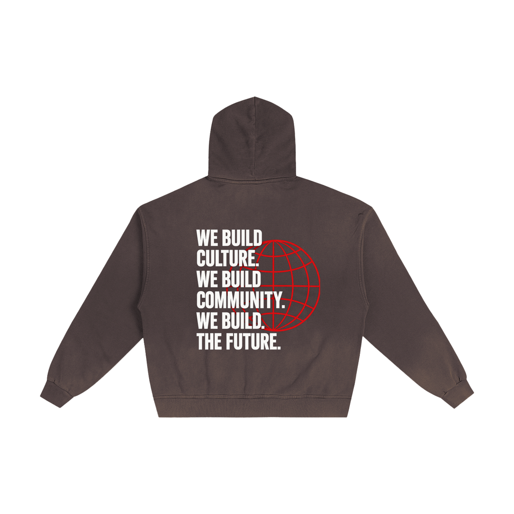 phēno Hand-Frayed Sunfade Zip Hoodie