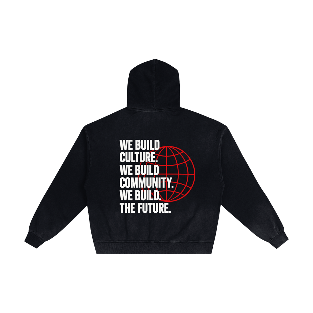 phēno Hand-Frayed Sunfade Zip Hoodie