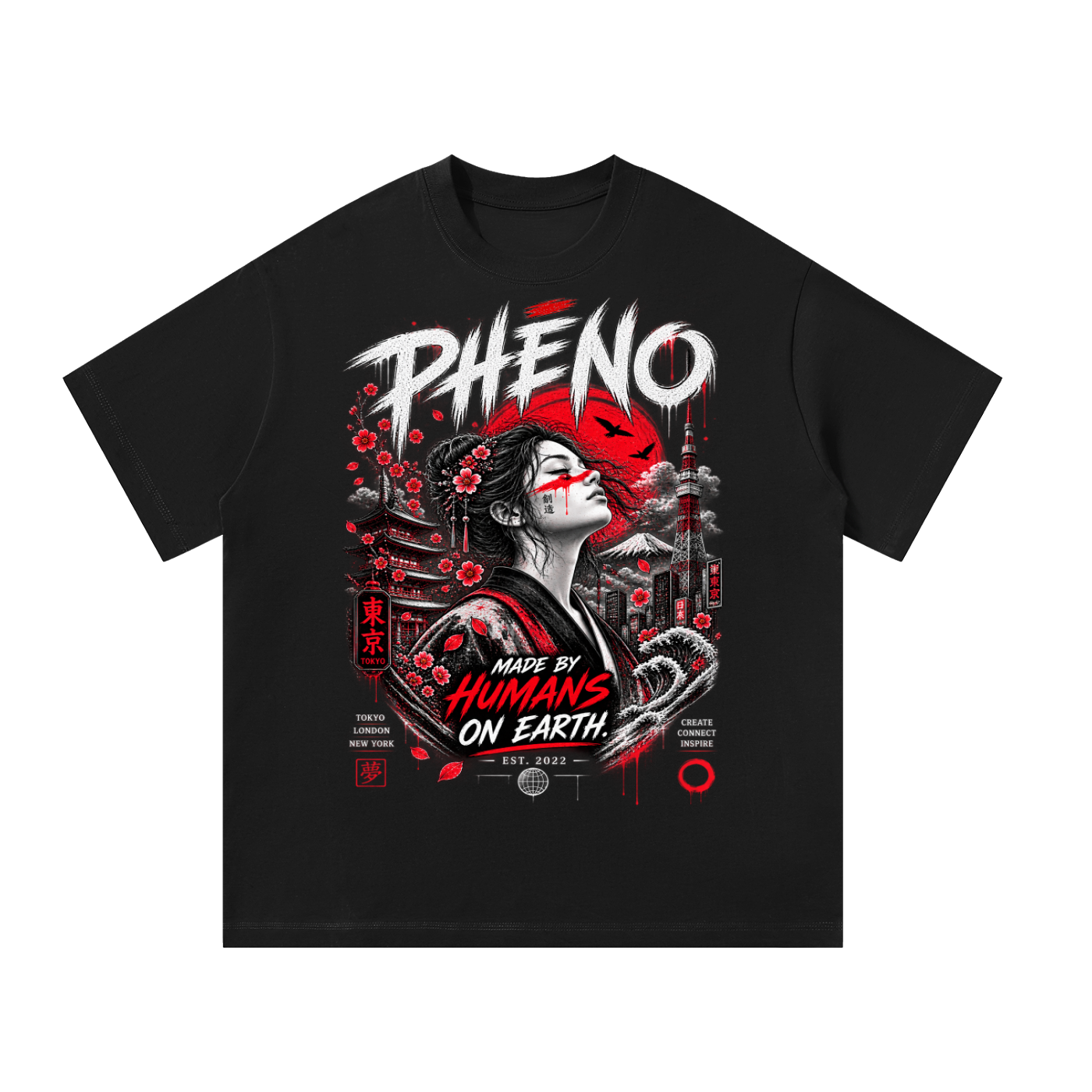 Sacred Streets Geisha Unisex Oversized T-Shirt