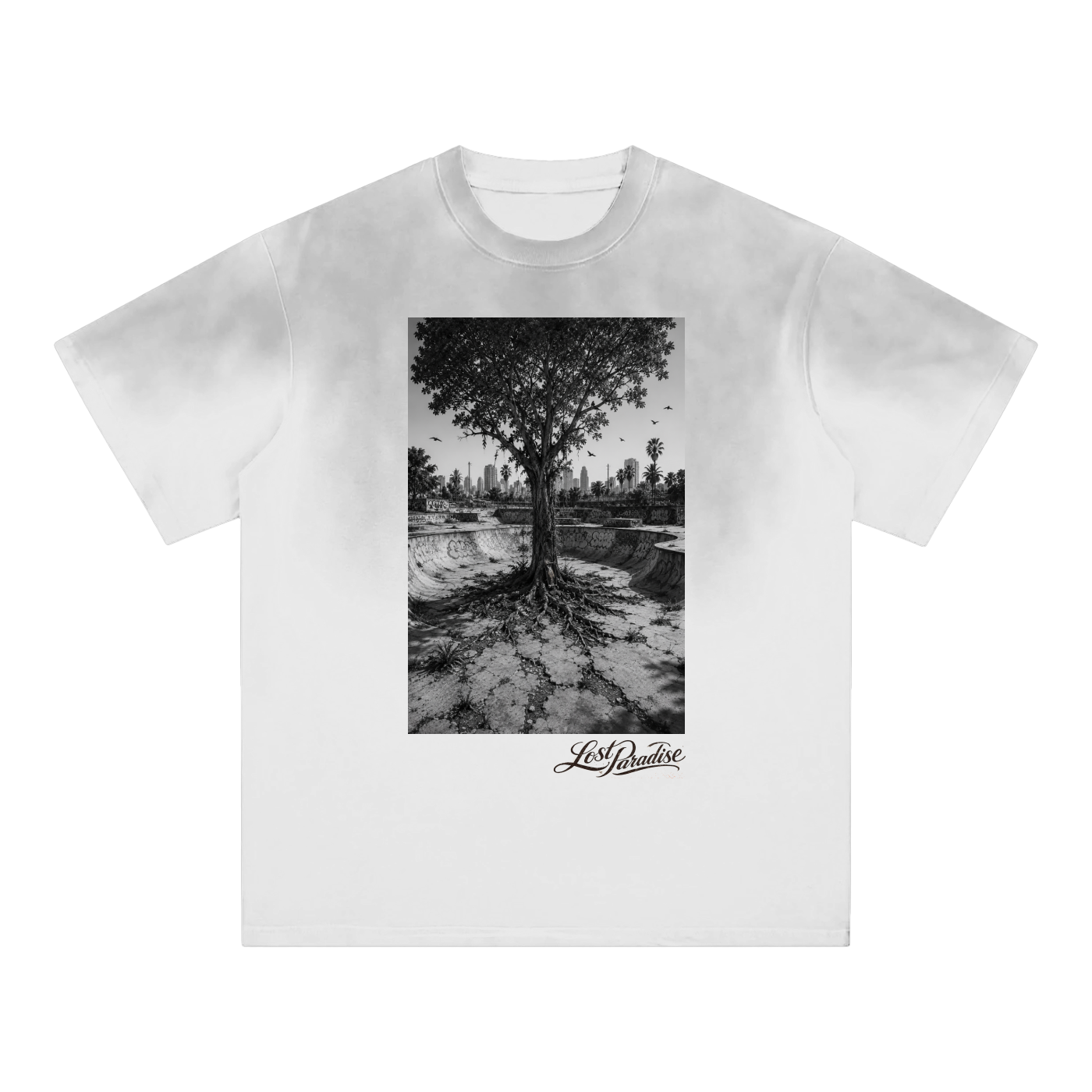 Lost Paradise Back to My Roots Sunfade Edge Gradient T-Shirt