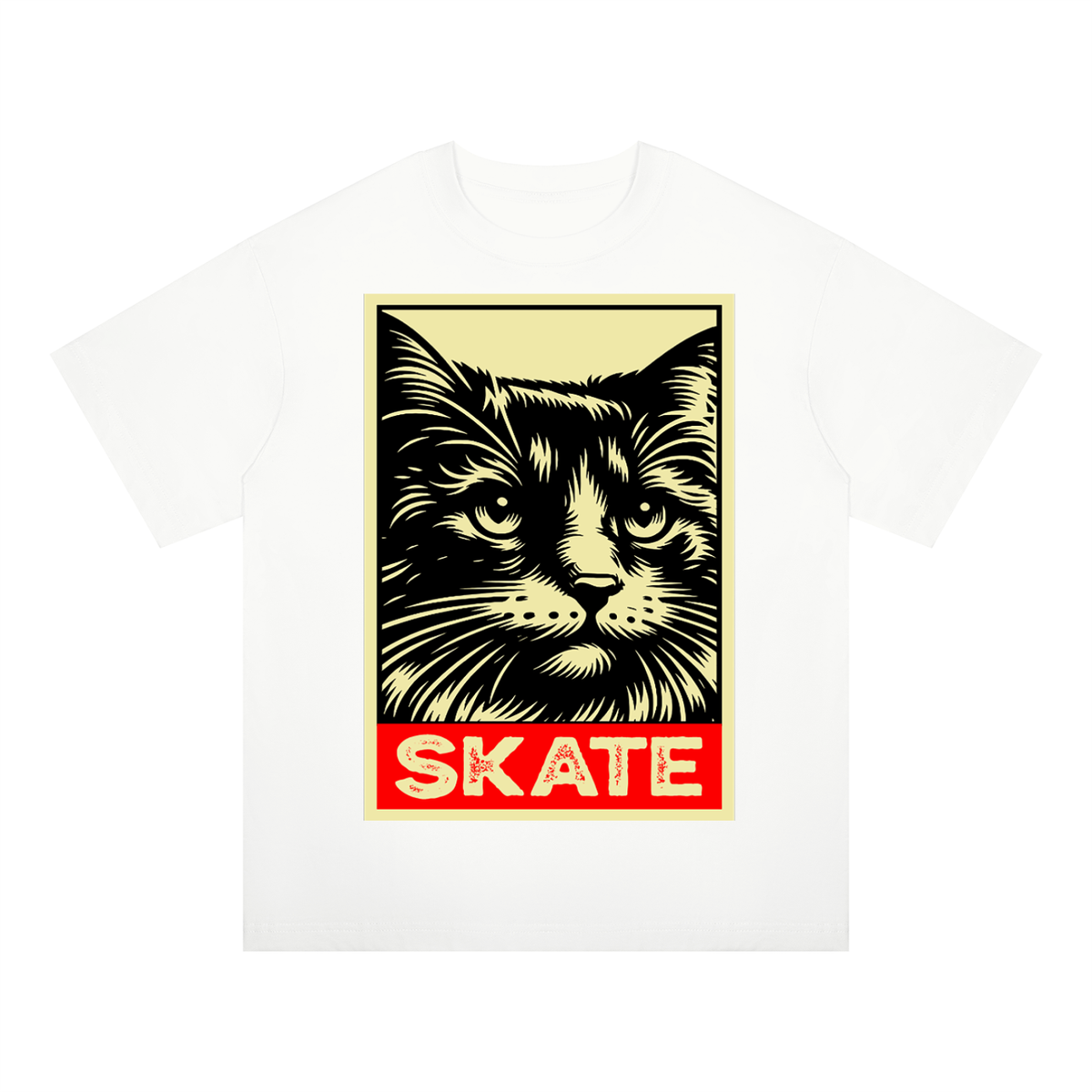 Skate Meow Unisex Oversized Drop Shoulder T-Shirt