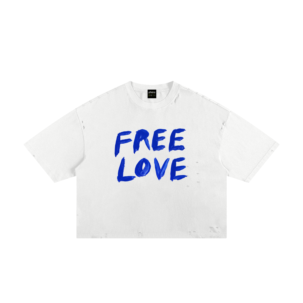 Free Love Classic Frayed Boxy Tee