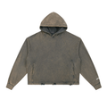 phēno Vintage Washed Frayed-Hem Hoodie