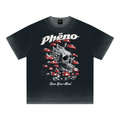 Open Your Mind Reverse Dyed Loose Cotton T-Shirt