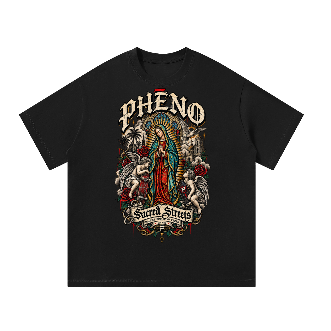 Sacred Streets Mother Loves You Unisex Oversized T-Shirt