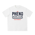 phēno Skate Club Heavyweight Vintage Washed Frayed T-Shirt