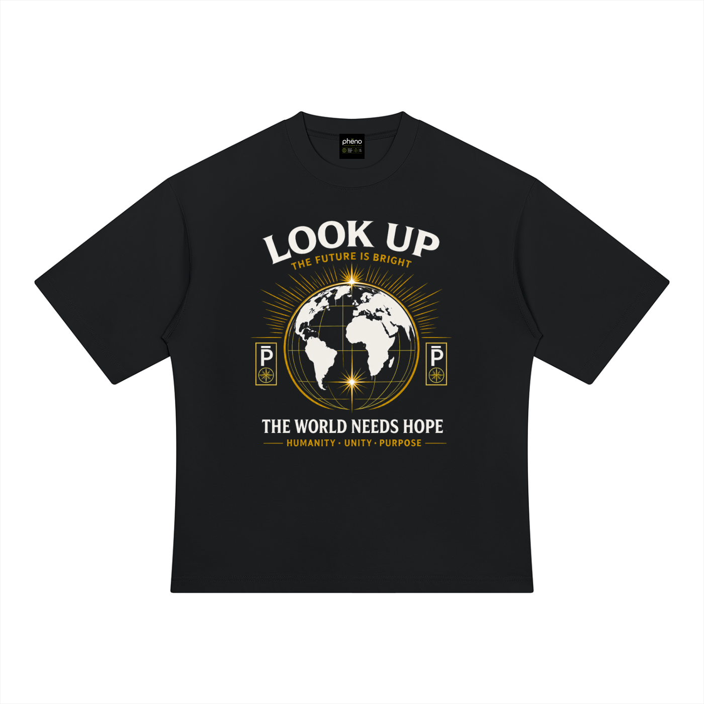 The World Needs Hope Unisex Heavyweight Oversized T-Shirt