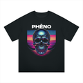 Chrome Skull Unisex Oversized Drop Shoulder T-Shirt
