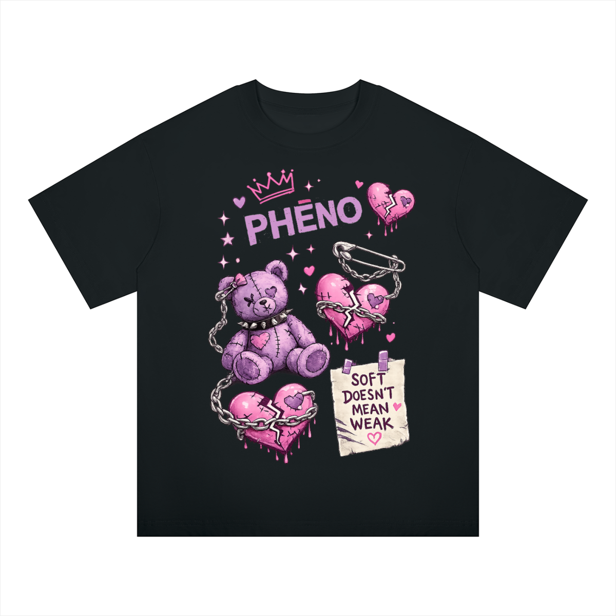 Pretty Savage  Plush Unisex Oversized Drop Shoulder T-Shirt