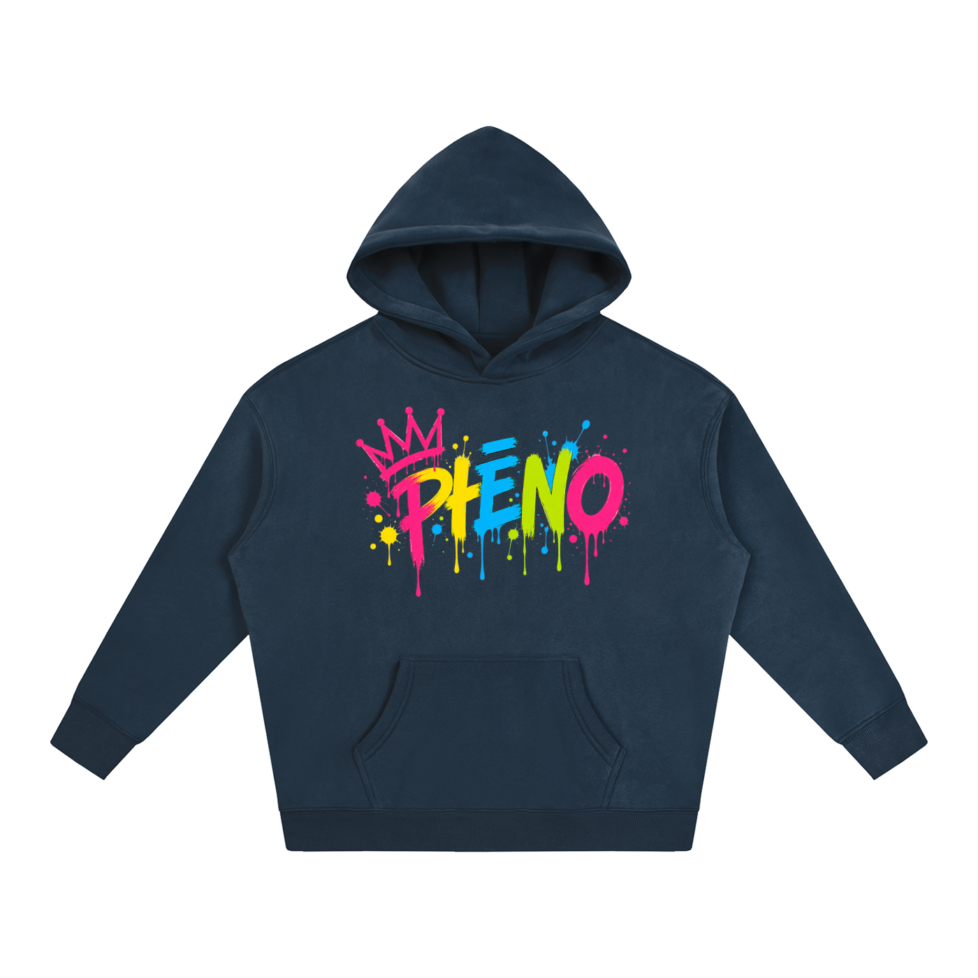 Pop Chaos Graffiti Splash Oversize Fleeced Hoodie