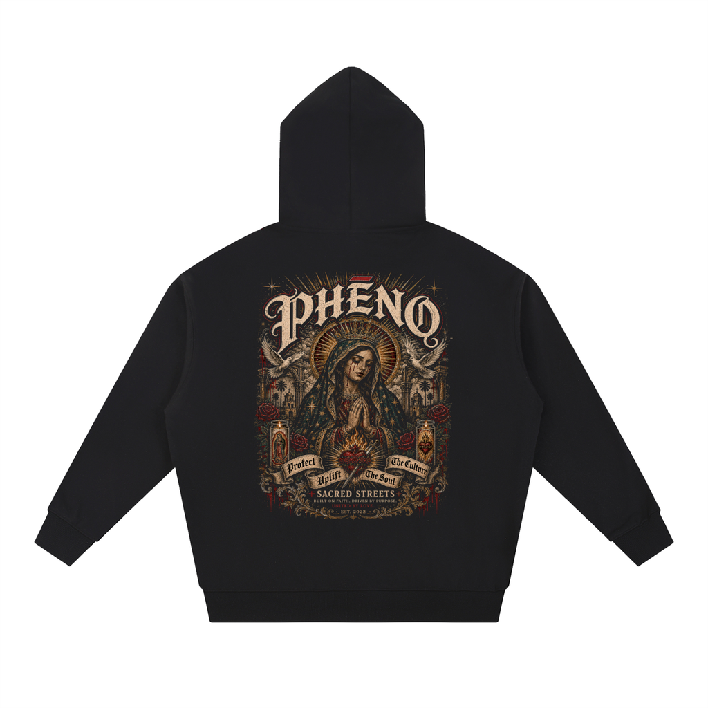 Sacred Streets Mother Loves You Essential Heavyweight Hoodie