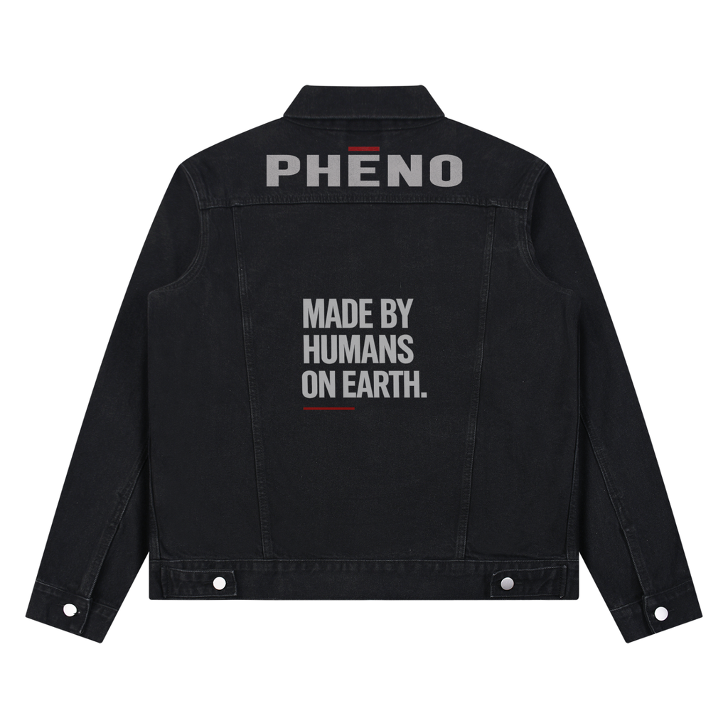 pheno 100% Gas Unisex Vintage Wash Denim Jacket