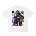 Pop Chaos Alien Invasion Heavyweight Vintage Washed Frayed T-Shirt