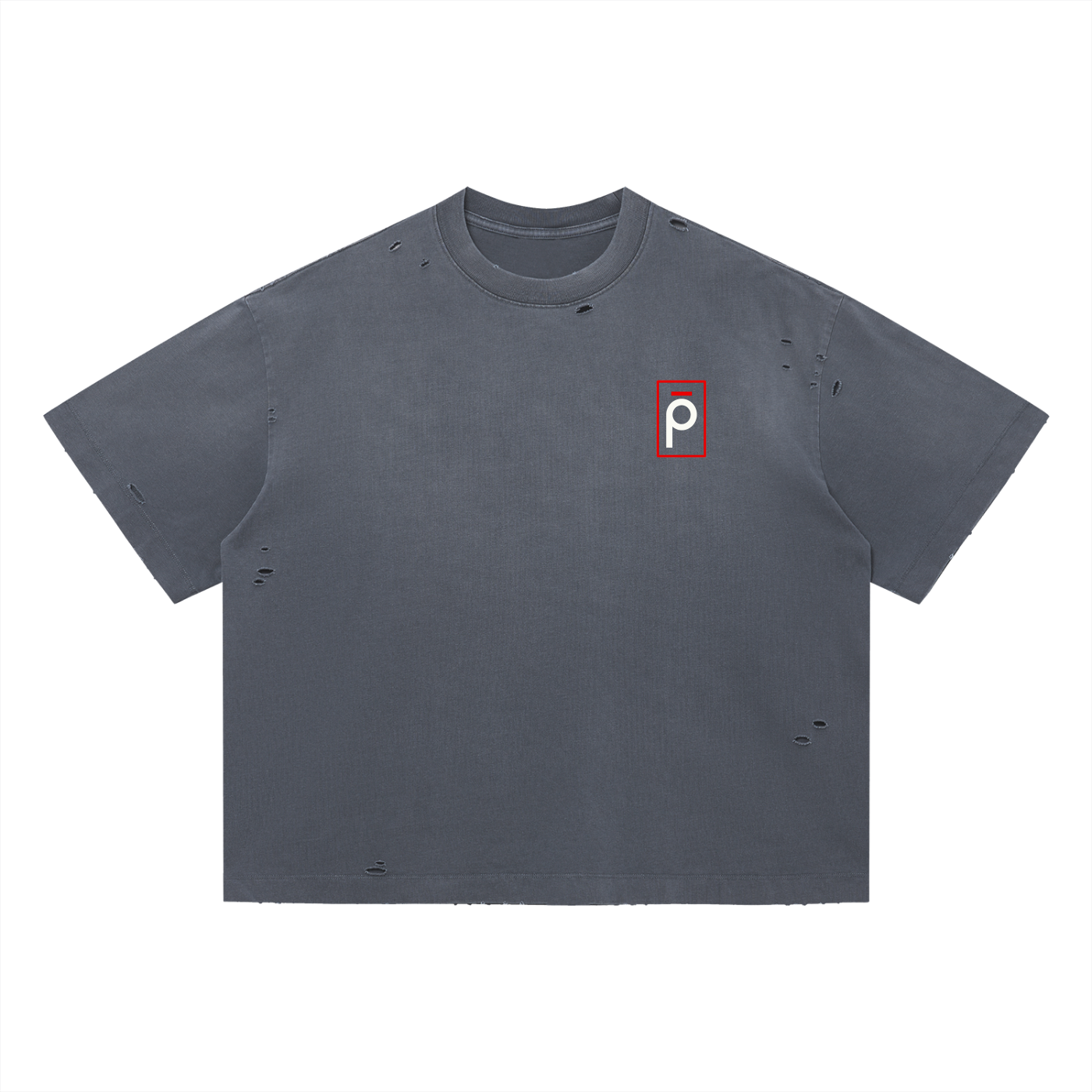 pheno Vintage Washed Distressed Boxy Oversized T-Shirt