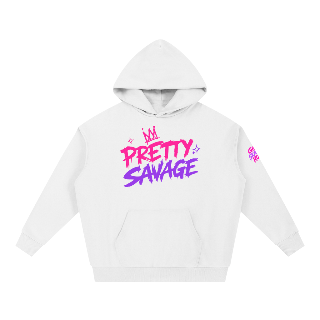 Pretty Savage Girl Skaters Rock Too Essential Heavyweight Hoodie