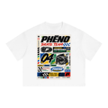 phēno Skate Team 04 Unisex Boxy Drop Shoulder Crop T-Shirt
