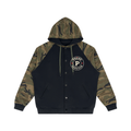 phēno Skate Club Unisex Camo-Splice Raglan Zip Hoodie