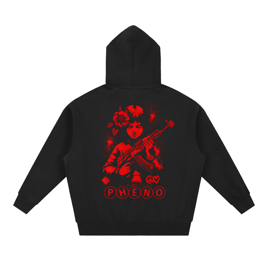 Peace Dealer Essential Oversized Boxy Fit Fleece Hoodie